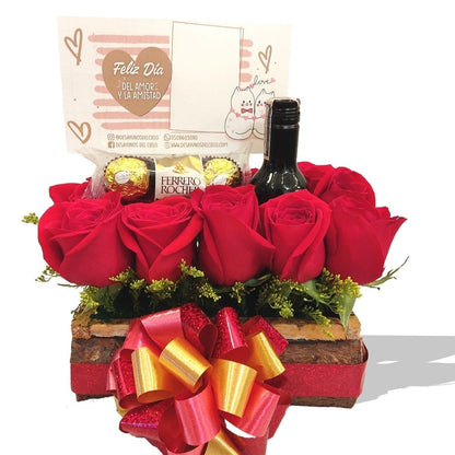Caja de Rosas Rustica