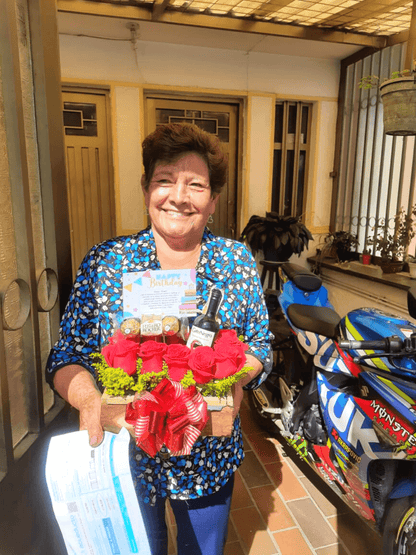 Caja de Rosas Rústica – foto 3
