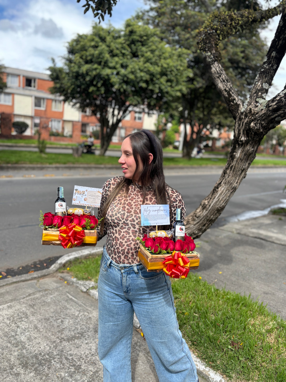 Caja de Rosas Rústica