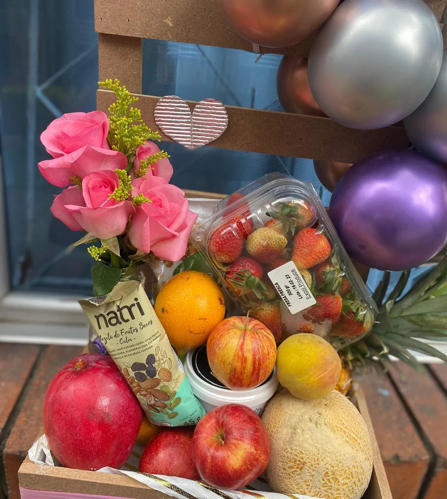Frutas y flores, opción saludable